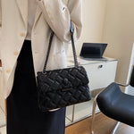 Rhombus PU Shoulder Bag